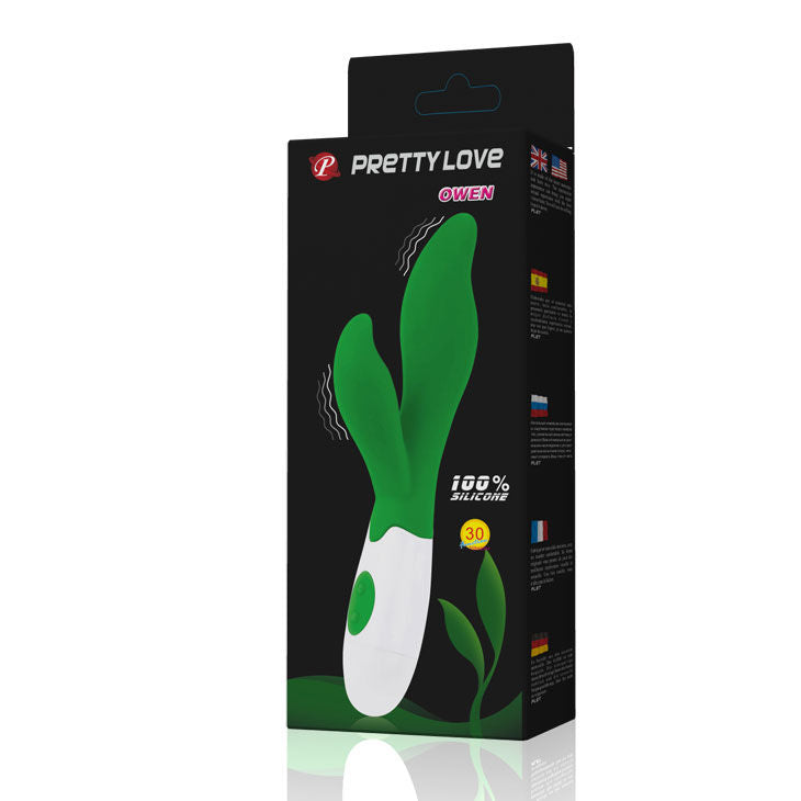PRETTY LOVE - FLIRTATION OWEN GREEN VIBRATOR - Muwana