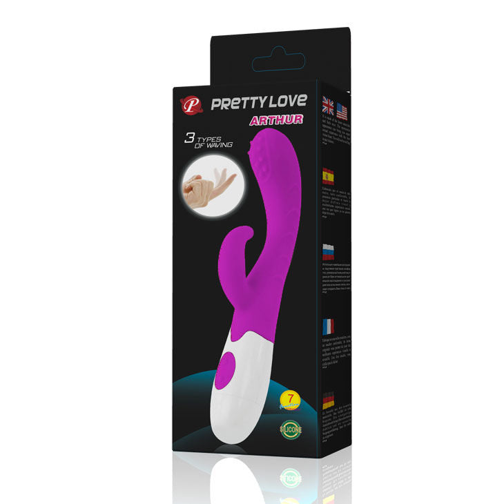Vibrator PRETTY LOVE FLIRTATION ARTHUR mit schlanker Form und weicher Oberfläche, für vielseitige Stimulation.