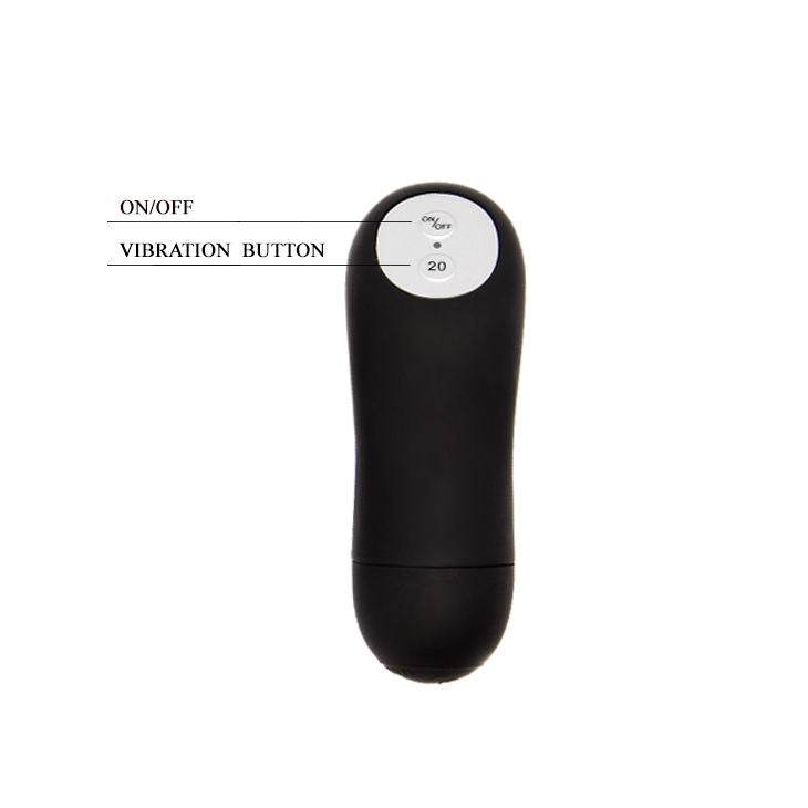 Schwarze BAILE Fernbedienung für 20V Geräte, kompakt und ergonomisch, liegt gut in der Hand, mit Tasten für einfache Steuerung.