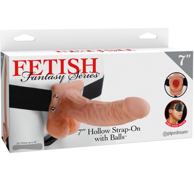 FETISH FANTASY SERIES - 7 HOHL STRAP-ON MIT BLLEN 17,8 CM FLEISCH - Muwana