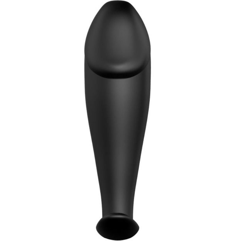 Schwarzer Silikon-Analplug in Penisform von PRETTY LOVE BOTTOM, weiche Oberfläche, detailreiche Gestaltung, für angenehmes Tragegefühl