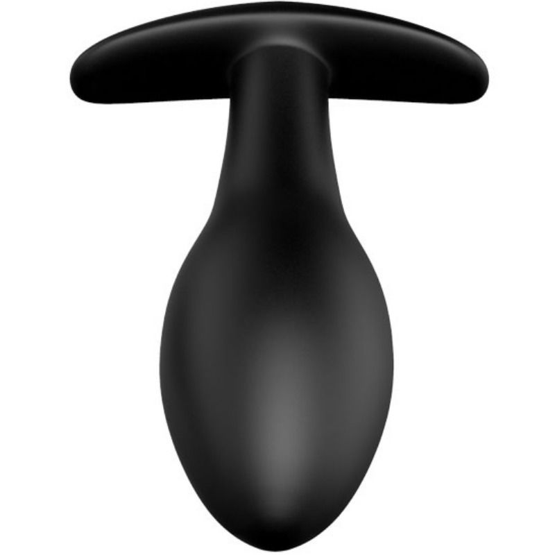 Schwarzer Silikon-Analplug von PRETTY LOVE, 8,5 cm Länge, glatte Oberfläche, für angenehmes Einführen und Komfort.