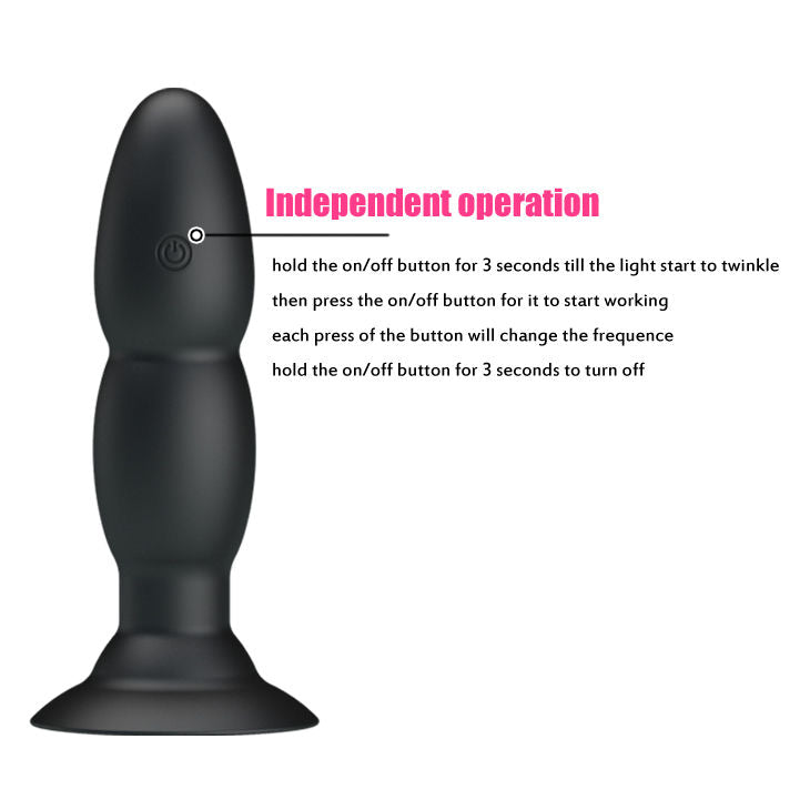 PRETTY LOVE - PLUG VIBRATOR AND REMOTE CONTROL ROTATION