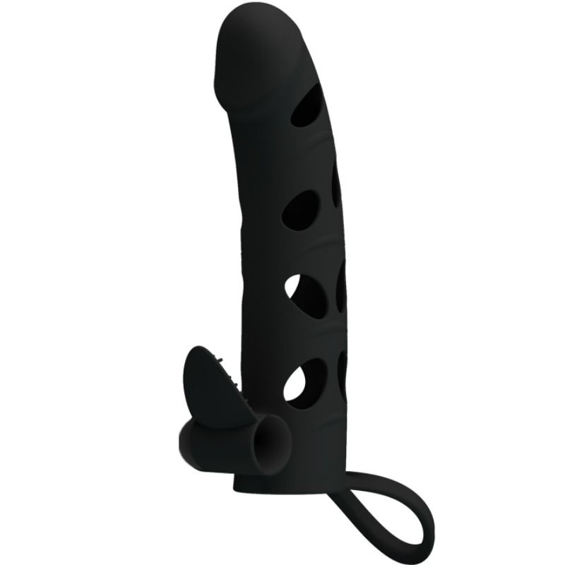 PRETTY LOVE - SILICONE SLEEVE WITH VIBRATION 15.2 CM