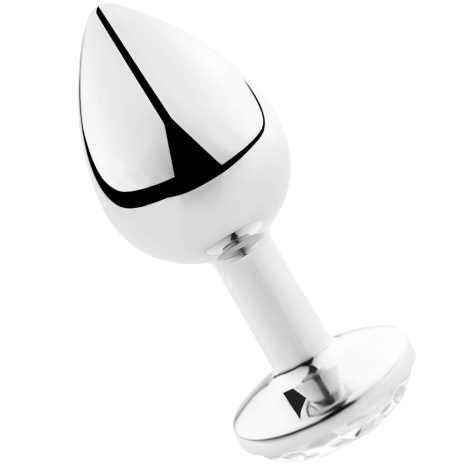 SECRETPLAY - ANAL PLUG MADE OF TRANSPARENT ALUMINUM, 8 CM