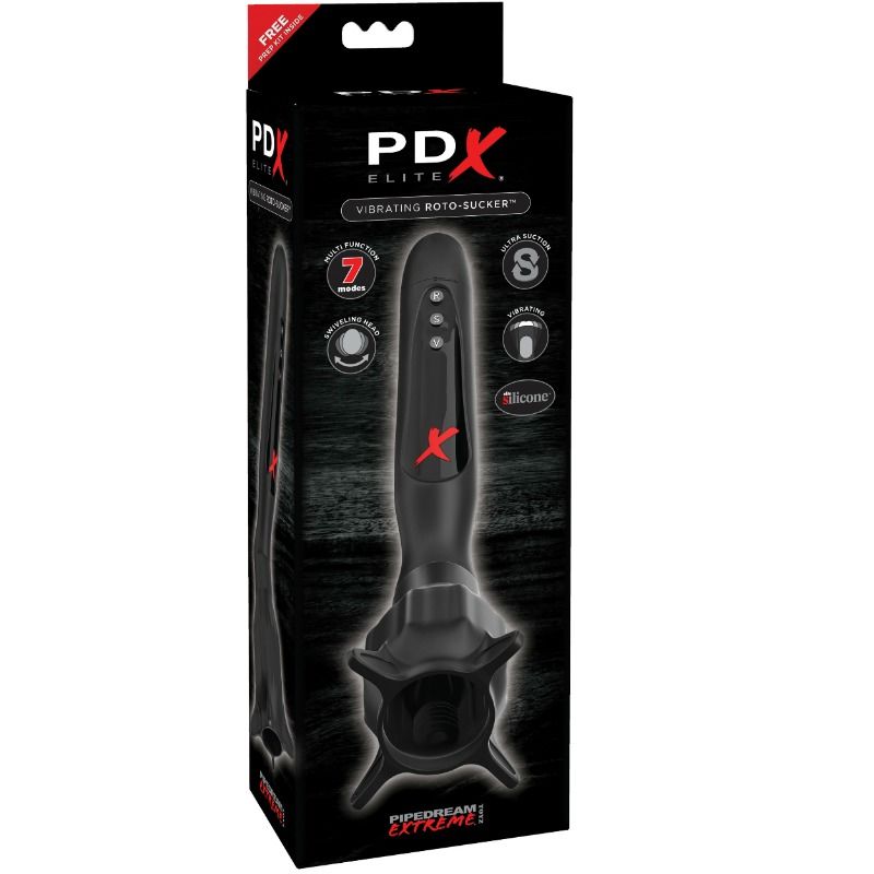 PDX ELITE - VIBRIERENDE STIMULATOREN MIT ROTO-SAUGER-SAUGUNG