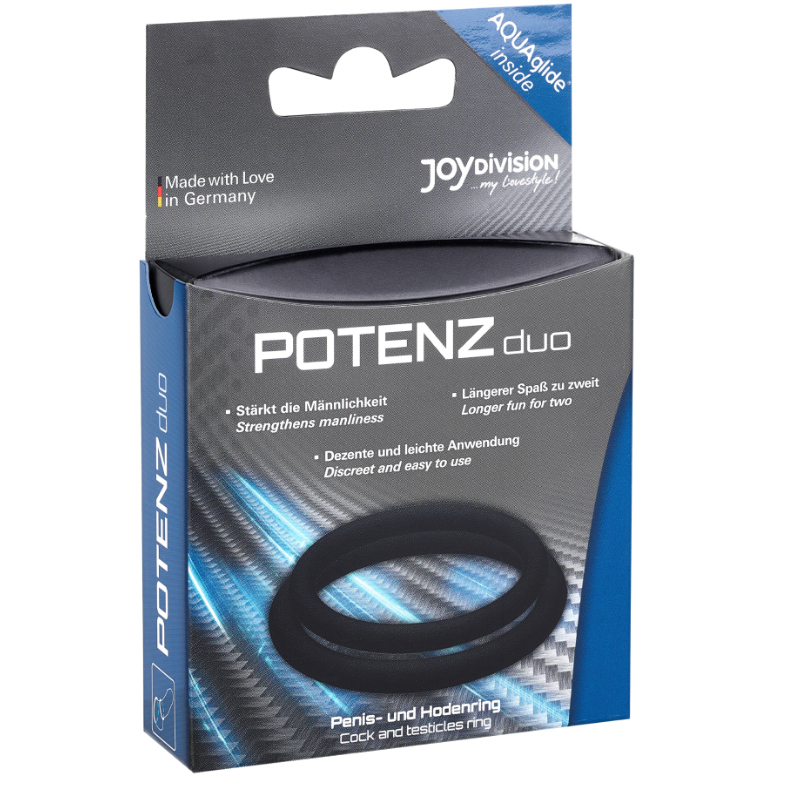 JOYDIVISION POTENCY DUO - RINGS BLACK - M