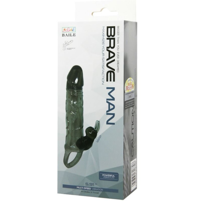 BAILE - BRAVE MAN RABBIT EAR COCK COVER BLACK 16.5 CM