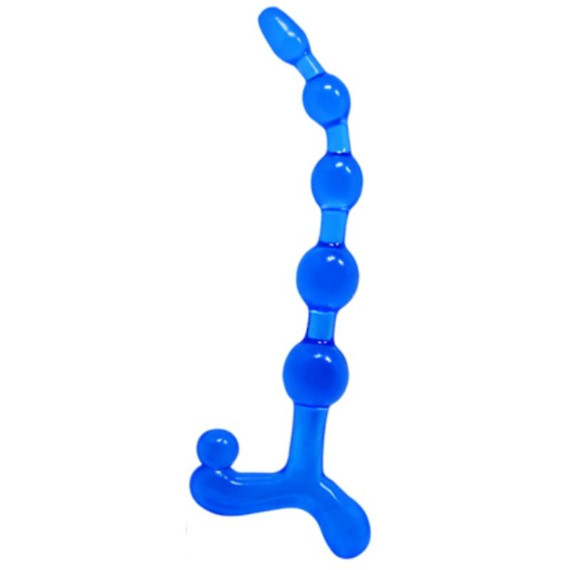 BAILE - BENDY TWIST BLUE ANAL BEADS