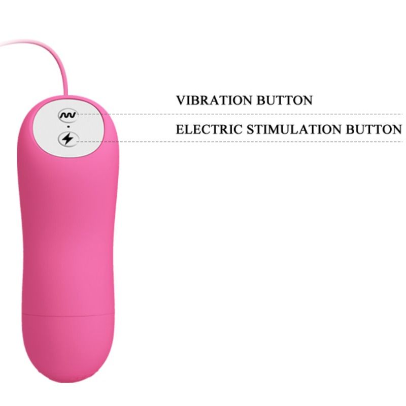 Baile - Romantische Wellenpizzen mit Vibration und Fuchsia Elektroschock