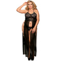 Subblime - Queen Plus Dress-Top Und Thong Set Schwarz