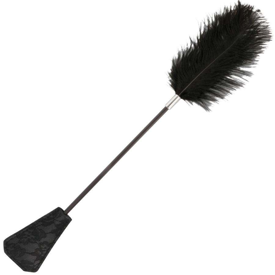 DARKNESS - Schwarze Liebesfeder-Peiste 56 cm