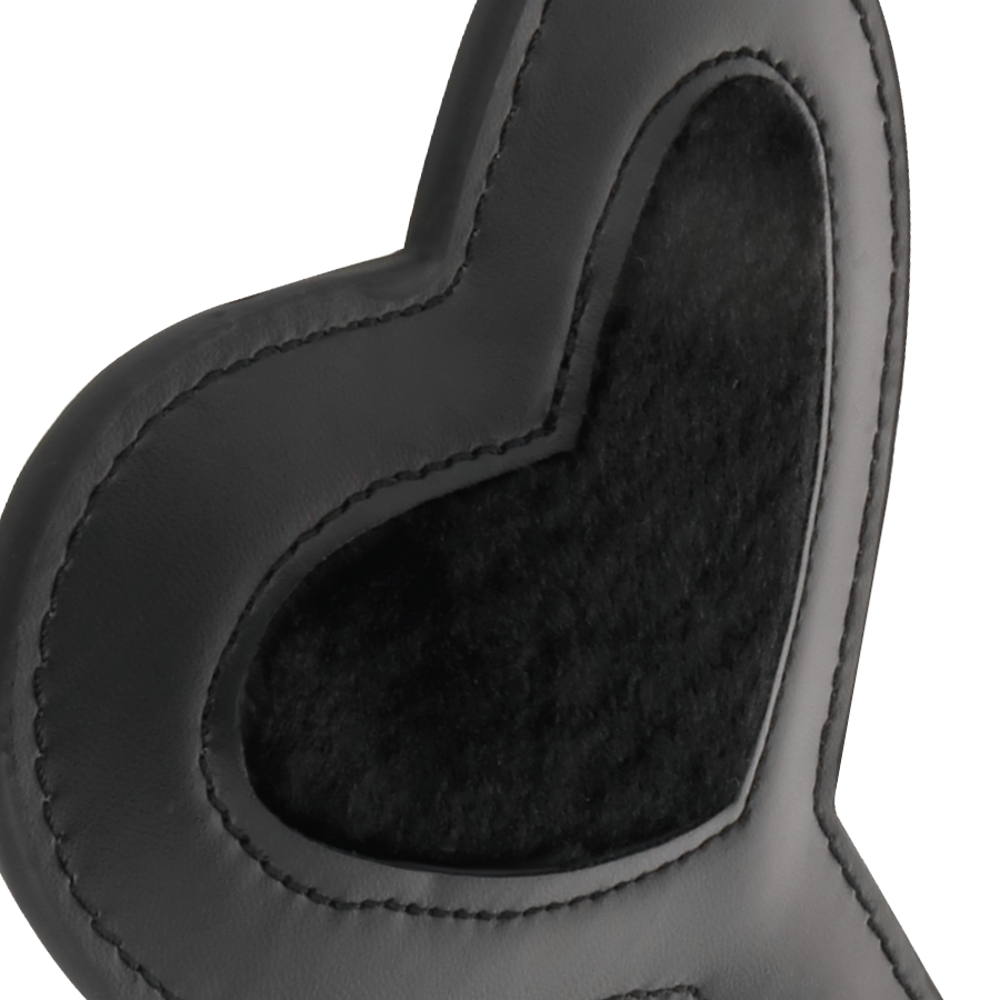DARKNESS - Schwarzes Fetisch Love Velours Paddel