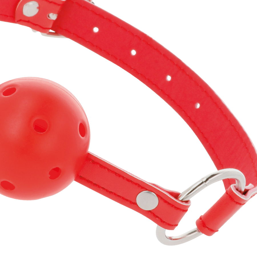 DARKNESS - RED, BREATHABLE GAG