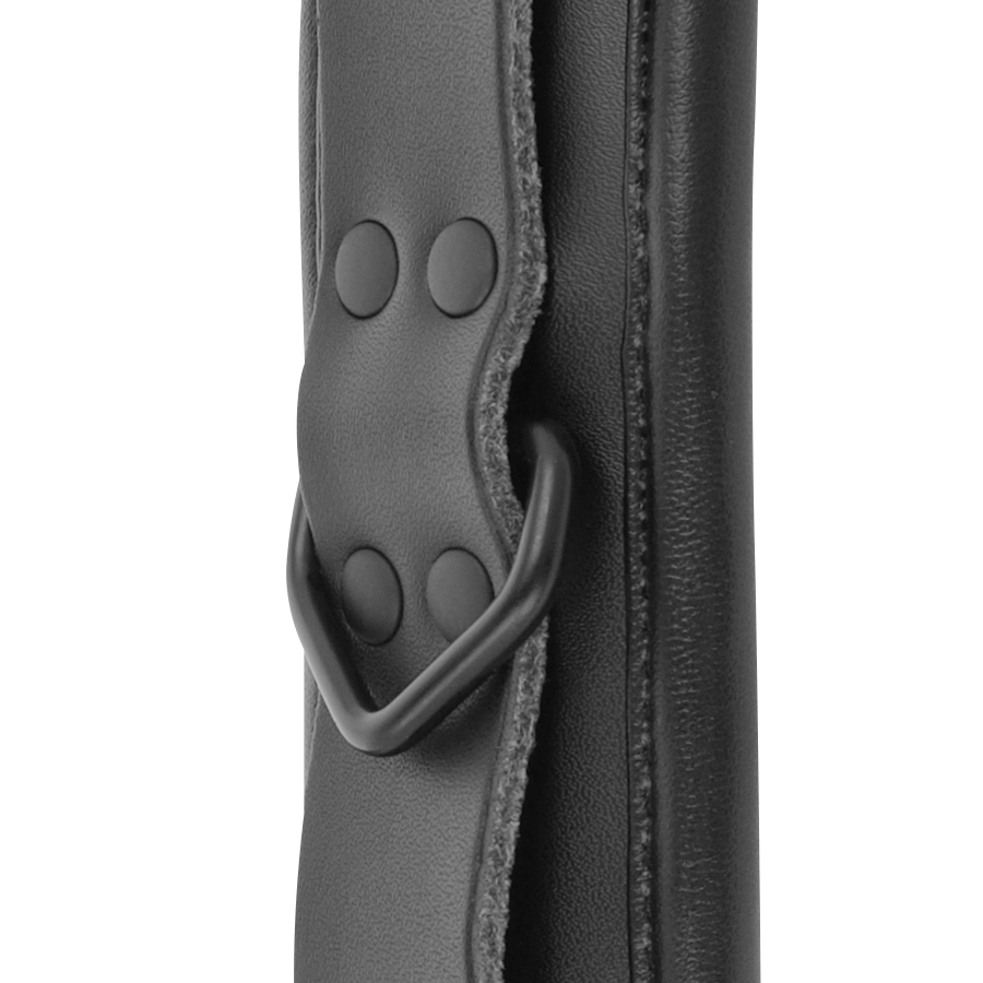 DARKNESS - ADJUSTABLE ANKLE AND WRIST CUFFS IN BLACK LEATHER