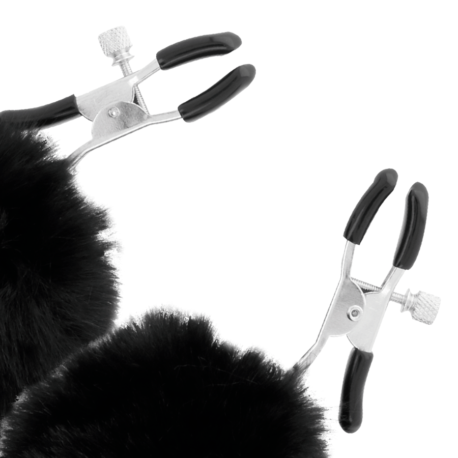 Darkness - Nippelklammern Mit Pom Poms 1