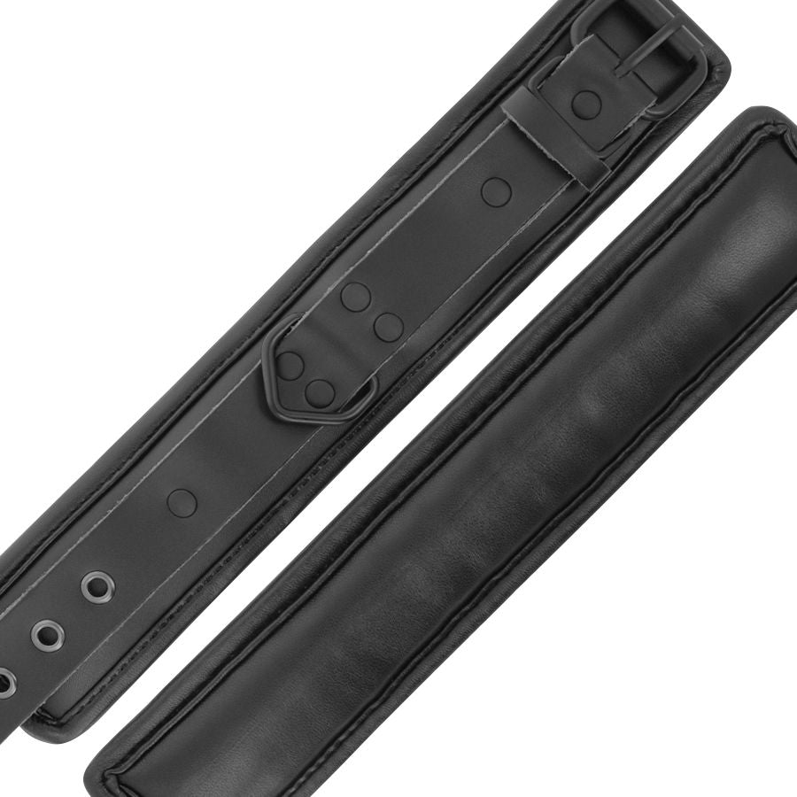 Darkness - Handschellen Und Kragen Aus Schwarzem Leder