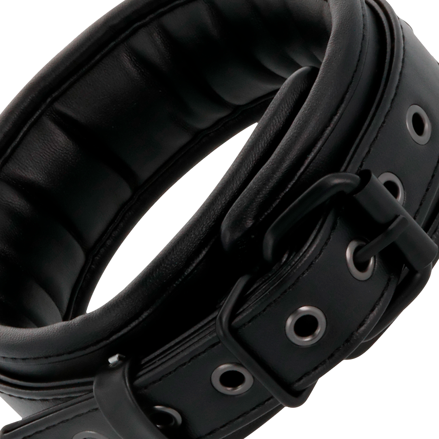 Darkness - Handschellen Und Kragen Aus Schwarzem Leder