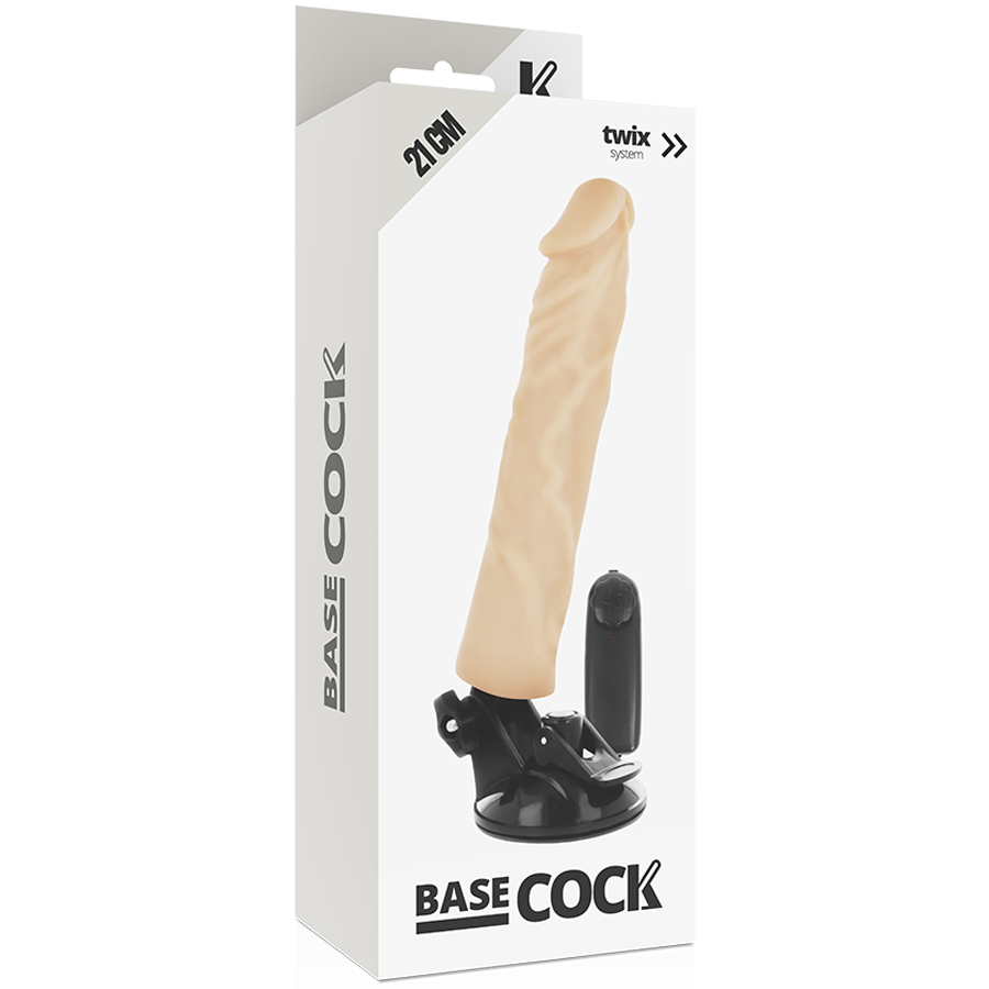 Basecock - Realistischer Vibrator Mit Fernbedienung Natãœrlicher 21 Cm -O- 4 Cm