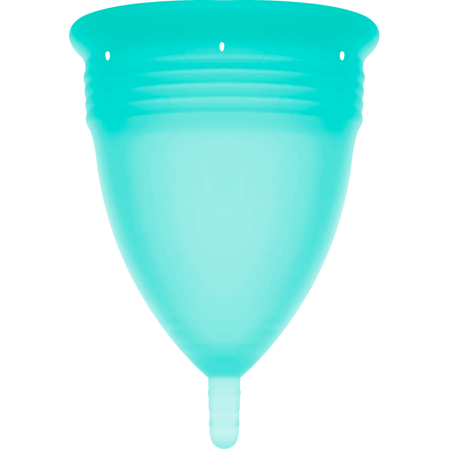 Stercup - Fda Silikon-Menstrualcup Aquamarin - Grã–Sse L