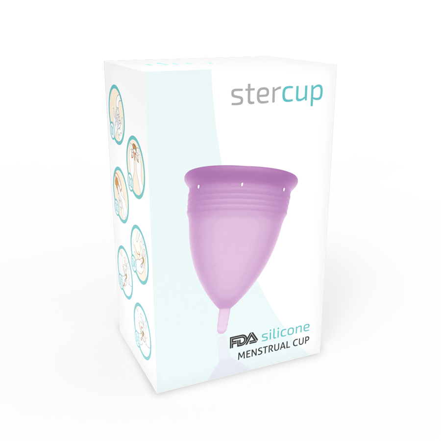 Stercup - Fda Silikon-Menstrualcup Flieder - Grã–Sse L