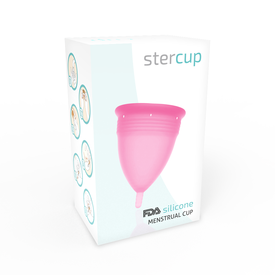 Stercup - Fda Silikon-Menstrualcup Rosa - Grã–Sse S