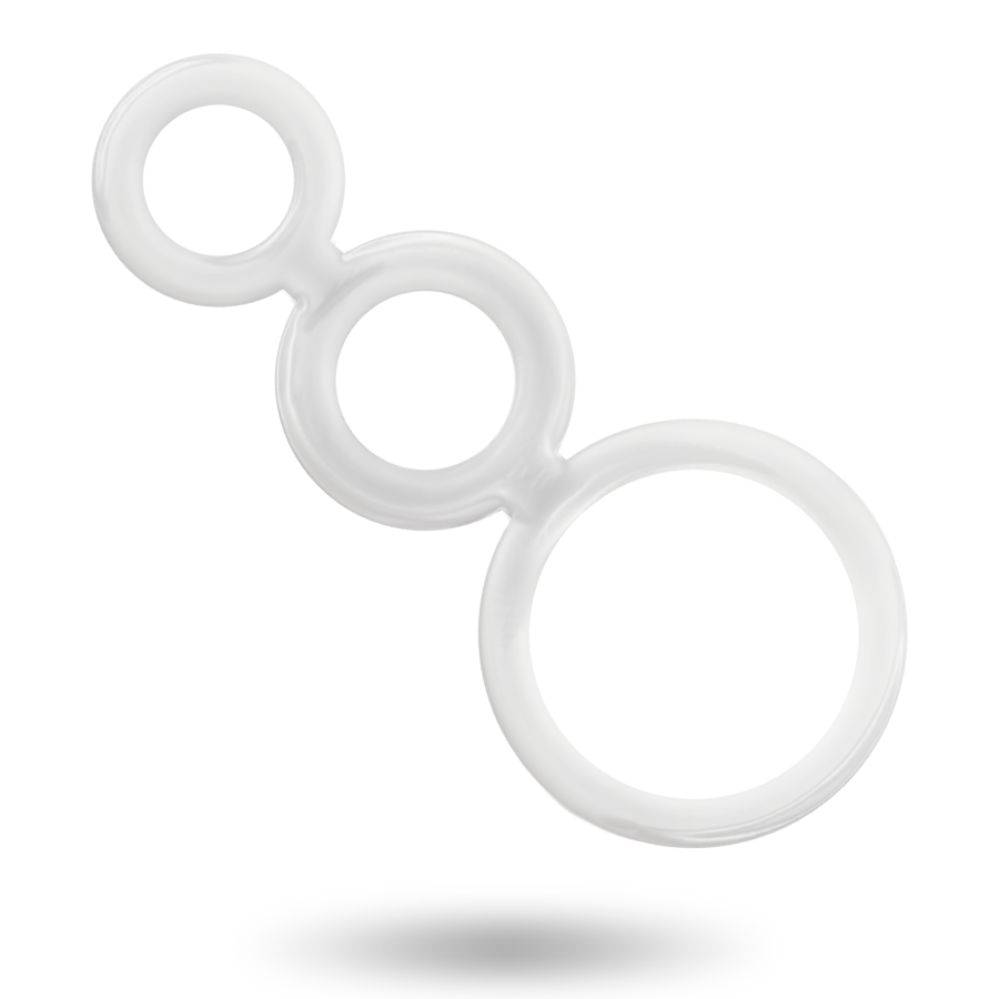 ADDICTED TOYS - PENIS RING SET TRANSPARENT