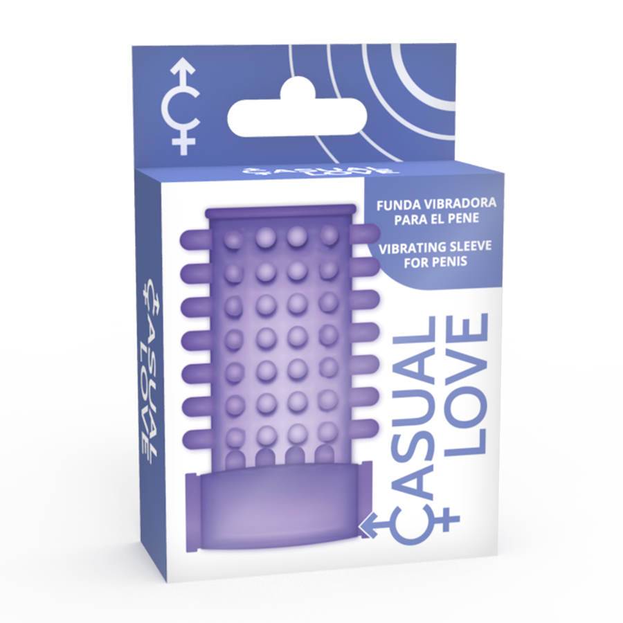 CASUAL LOVE - RING LILAC VIBRATOR PENIS SLEEVE