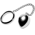 Metal Hard - Cockring 50mm + Kette Mit Metallkugel