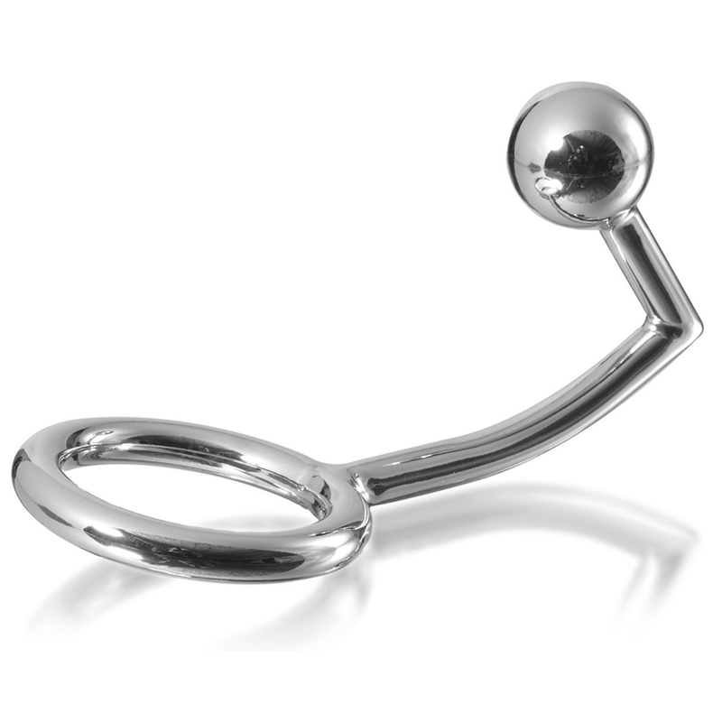 METAL HARD - PENISRING MIT ANAL-EINDRINGLINGSHAKEN, 45 MM - Muwana