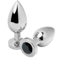 Metal Hard - Anal Plug Diamant Schwarz Klein 5,71 Cm