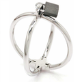 Metal Hard - Criss-Cross-Handschellen Aus Edelstahl