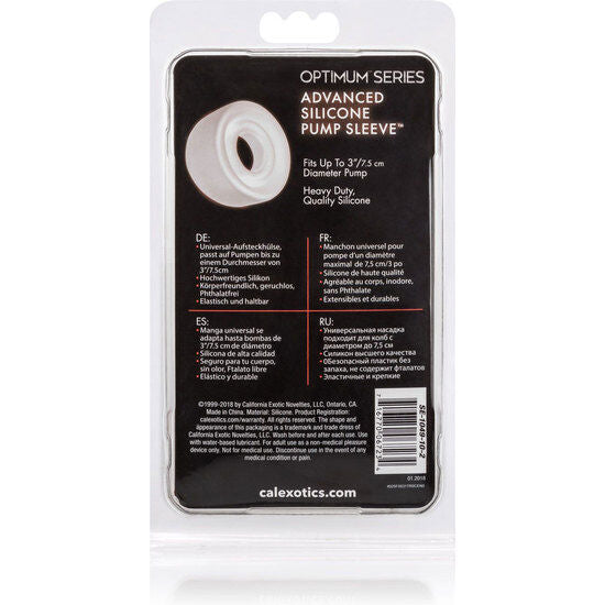 CALEXOTICS - ADV SILICONE PUMP SLEEVE CLEAR