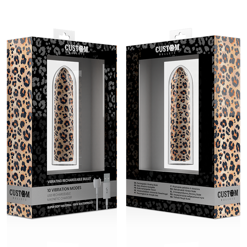 Custom Bullets - Rechargeable Bullet Leopard 10 Intensities