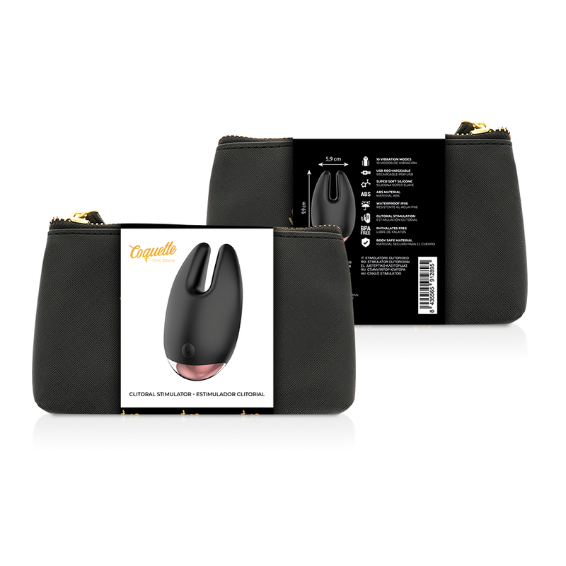 Coquette Chic Desire - Klitorialstimulator Schwarz / Gold