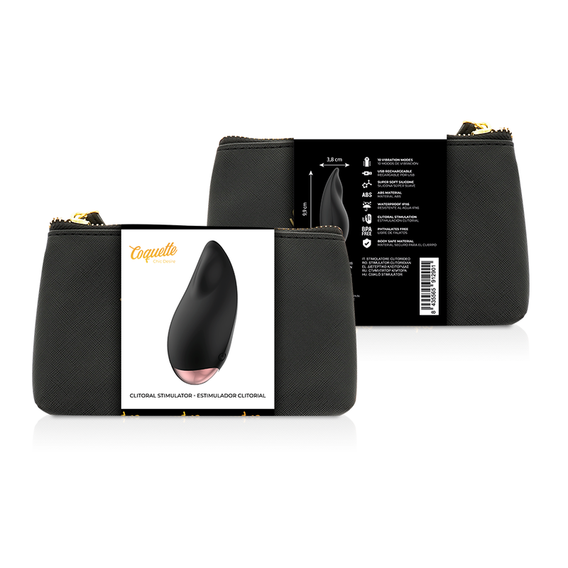 Coquette Chic Desire - Klitorialstimulator Schwarz / Gold