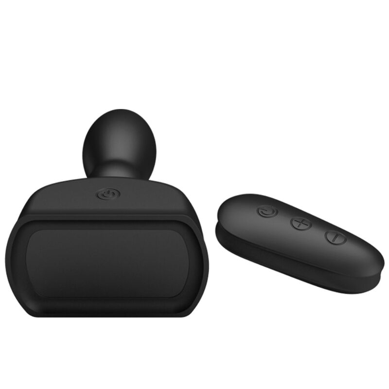 MR PLAY - BLACK INFLATABLE ANAL PLUG WITH REMOTE CONTROL