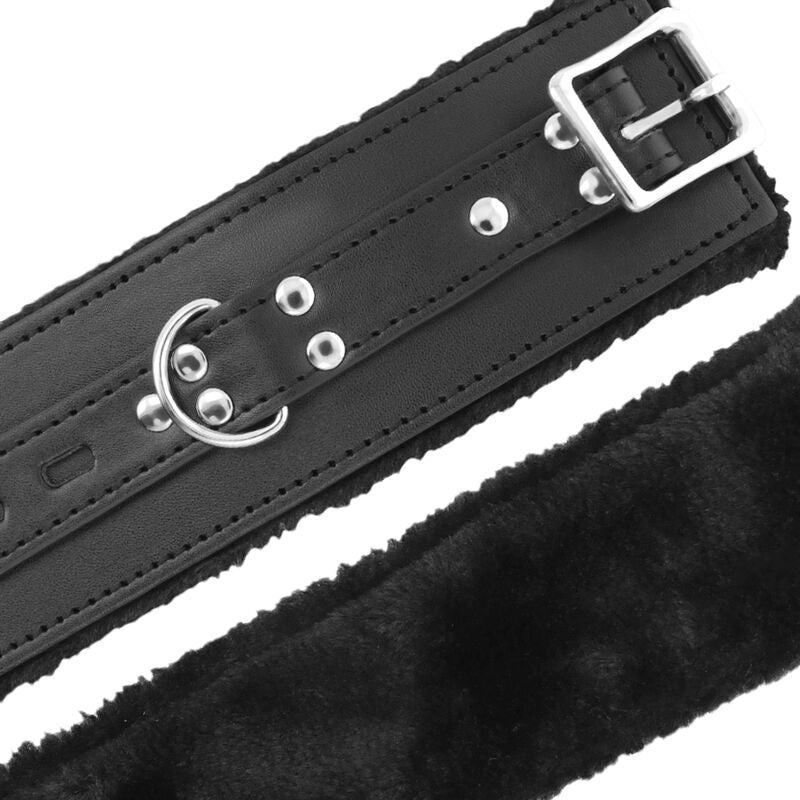 Darkness - Schwarz Gefãœtterte Bdsm-Handschellen