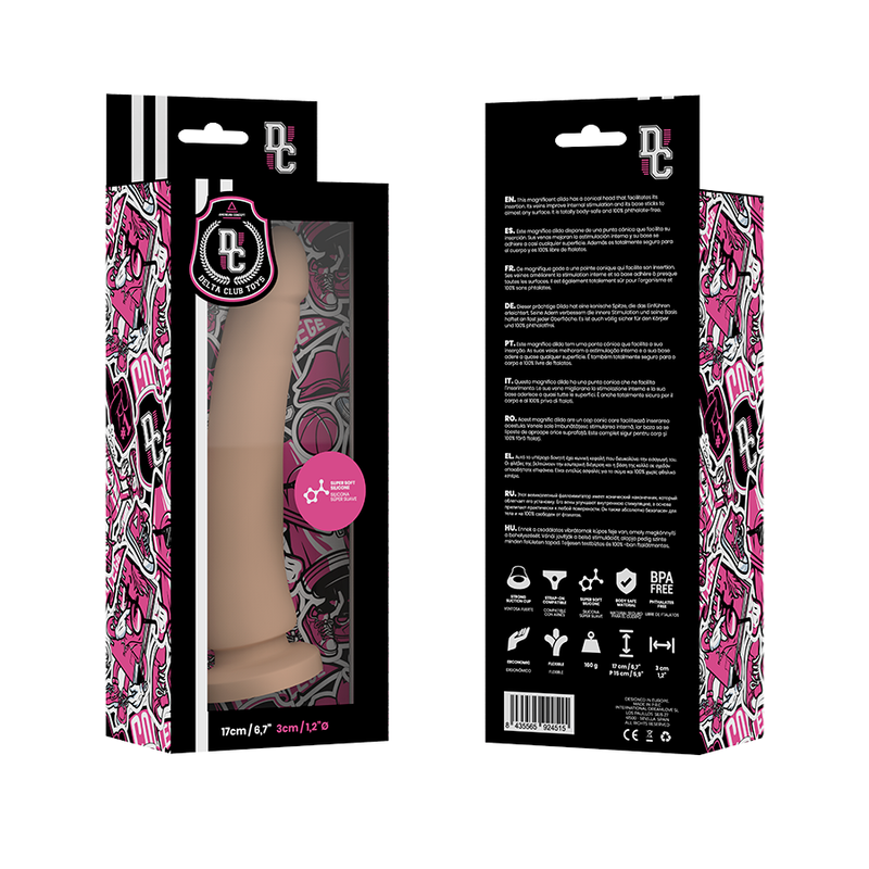 Delta Club - Toys Dildo Natãœrliches Medizinisches Silikon 17 Cm -O- 3 Cm