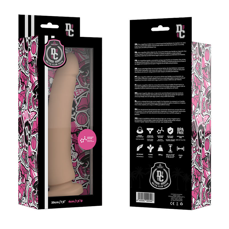 Delta Club - Toys Natãœrlicher Dildo Medizinisches Silikon 20 Cm -O- 4 Cm