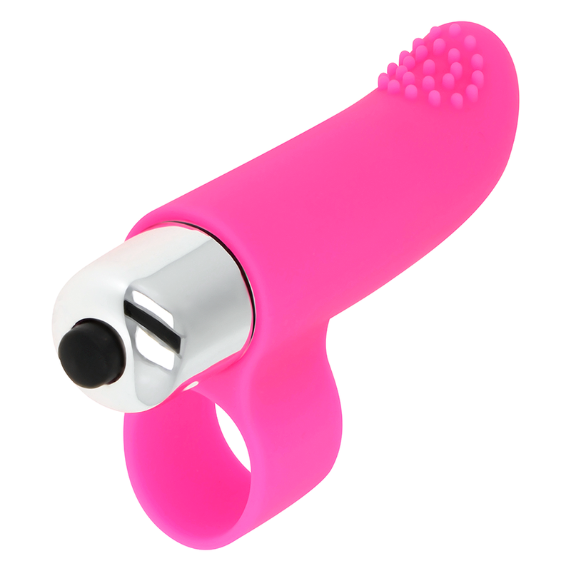 OHMAMA - TEXTURED VIBRATING FINGER CONDOM 8 CM