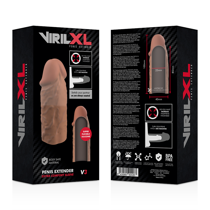 Virilxl - Flãœssige Silikon V3 Braune Penisverlã„Ngerung