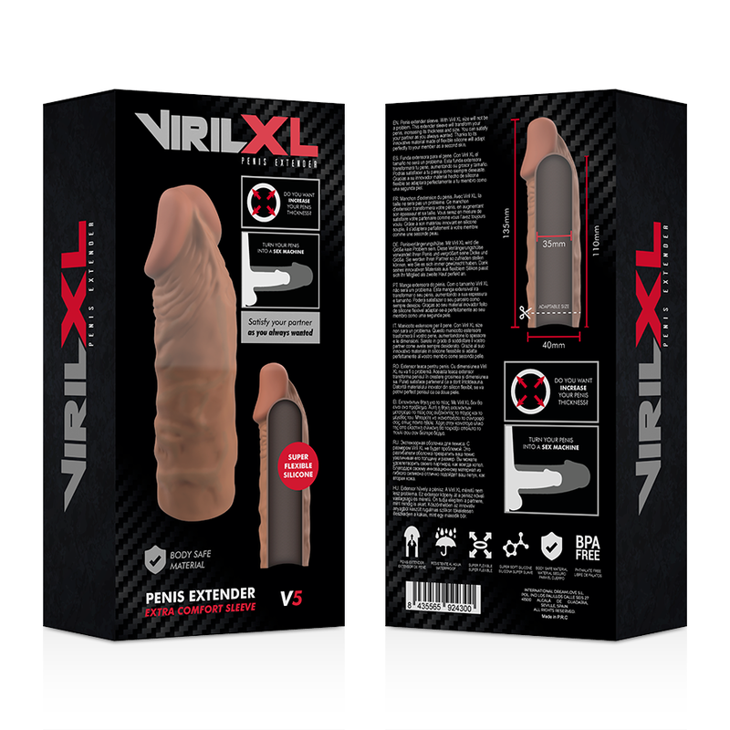 Virilxl - Flãœssige Silikon V5 Braune Penisverlã„Ngerung