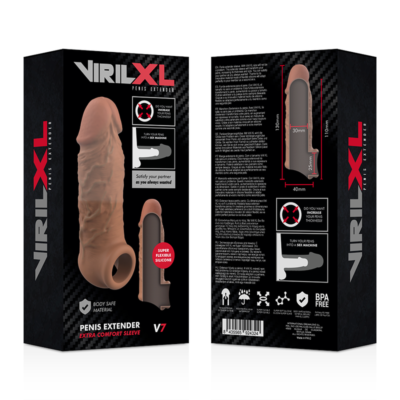 Virilxl - Flãœssige Silikon V7 Braune Penisverlã„Ngerung