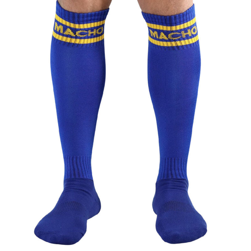 Macho - Lange Socken, Eine Grã–Sse, Blau