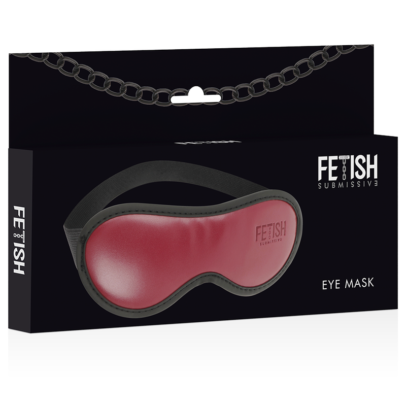 Fetish Submissive Dark Room - Vegane Ledermaske Mit Neoprenfutter