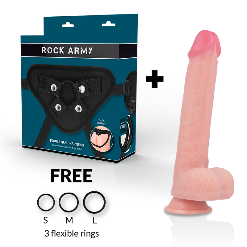 Rockarmy - Arn S + Flüssiger Silikon Dildo Premium Kingcobra 24 Cm -O- 4.77 Cm