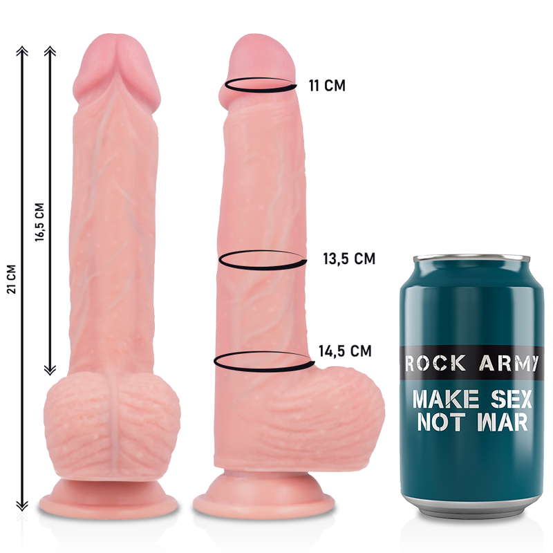 Rockarmy - Harness + Flüssigsilikon Premium Spitfire Realistic 21 Cm -O- 4.62 Cm